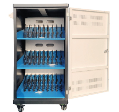 Tủ chứa máy tính bảng có chức năng sạc pin, theo dõi nhiệt độ và độ ẩm Tủ chứa máy tính bảng có chức năng sạc pin, theo dõi nhiệt độ và độ ẩm